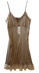 Vestido sin Mangas Belle Poque Para Mujer Talla Grande Encaje Borde Babydoll Beige Retro Y2K Nuevo Con Etiquetas - Imagen 1 de 9