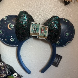 2024 Disney Parks Nightmare Before Christmas Jack & Sally Tarot Ohren Stirnband - Bild 1 von 4