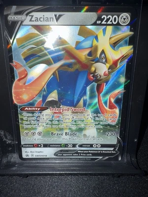 Holo Zacian V SWSH018 Sword & Shield Promo Cards Pokemon TCG - Image 1 of 2