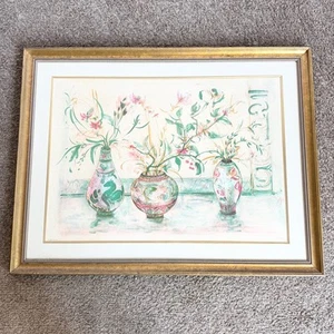 “Chinese Vase” Signed Limited Edition Lithograph by Edna Hibel - Picture 1 of 8