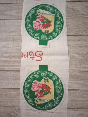 enfeite de grinalda de morango peça de tecido divertida 5 x 5 polegadas novo - Imagem 1 de 3