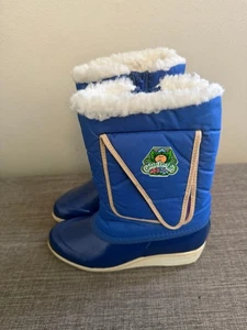 Vintage Youth  Blue Cabbage Patch Rubber  Snow/Rain Boots Size 2 - Picture 1 of 11