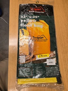 NEW Texsport Yellow Float Dry Bag 22"x30" Waterproof Adventure Gear DP-10092 - Picture 1 of 2