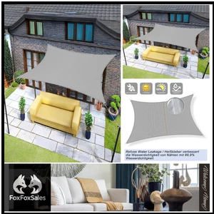 Wasserdicht Color Grau | UV-Schutz 95% | Rechteckig 4x5m - Bild 1 von 7