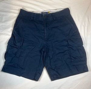 Polo Ralph Lauren pantaloncino cargo uomo 36 W36 10" blu navy utility tasche chino - Foto 1 di 24