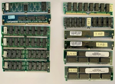 LOTE MIXTO de (12) memorias RAM SIMM 72 pines de 2 MB a 64 MB Foto 1 de 2