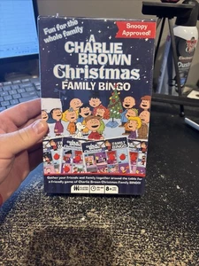 PEANUTS A Charlie Brown Christmas Family Bingo Game Unique Markers & Boards *NEW - Picture 1 of 6