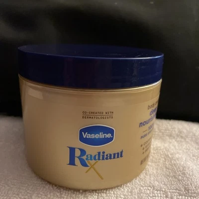 Crema corporal nutritiva profunda Vaseline Radiant X 100 % pura manteca de karité 10 oz nueva Foto 1 de 4