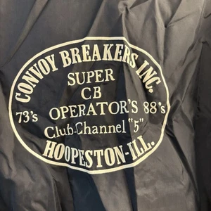 Vintage 70’s 80’s CB Radio Club Jacket Hoopeston Convoy Breakers Aristo Jac Men’s XL - Bild 1 von 6