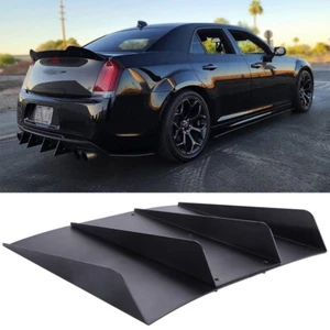 For Chrysler 300 Rear Diffuser 4 Shark Fins Bumper Lip Lower Spoiler Splitter DM - Picture 1 of 10