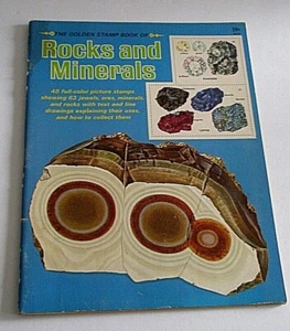 Golden Stamp Book of Rocks and Minerals 1972 Homeschool Almost Complete  BC - Foto 1 di 9