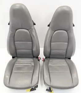 Porsche 986 Boxster 996 Front Seats Graphite Grey - VW Beetle Camper Golf Seat - Picture 1 of 20