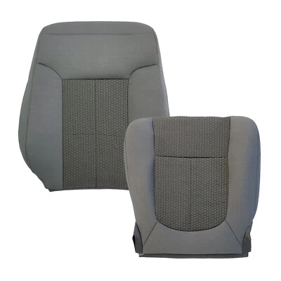For 2011-16 Ford F250 F350 F450 F550 Super Duty XL Driver Bottom &Top Seat Cover Foto 1 de 4