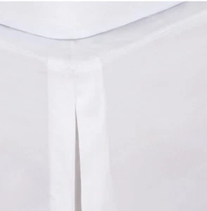 EasyFit Wrap-Around Bed Skirt in White Twin 39 in x 75 in - Picture 1 of 4