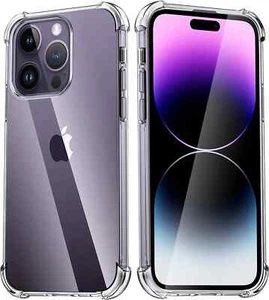 Case For iPhone 16 15 14 Pro Max Plus 13 11 12 8 XR Clear Shockproof Phone Cover - Picture 1 of 5