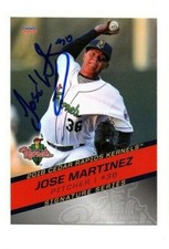 Jose Martinez signed autographed 2018 Cedar Rapids Kernels team set card 