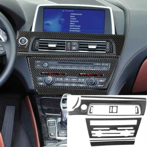 Juego de 12 pegatinas para consola central de fibra de carbono BMW 650i 640i 2011-18 - Imagen 1 de 10