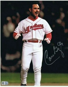 CARLOS BAERGA SIGNED 8x10 - Cleveland Indians - Mets - MLB Authentication - Picture 1 of 2