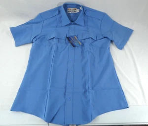 UNITED Uniform MENS 11802 PROFLEX SIZE LARGE SHORT SLEEVE LIGHT BLUE - Picture 1 of 3