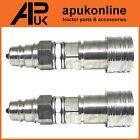 Pair Hydraulic Adapter QR Kit 1/2" BSP Male to Female for David Brown Tractor