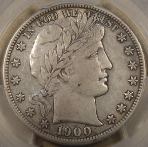 1900-S Barber Half Dollar 50c PCGS Certified XF45 - Picture 1 of 4