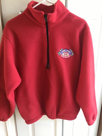 NASCAR Route 66 Darrell Waltrip Vintage half zip fleece Victory Road 2000 Large Cover