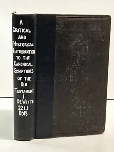1843 A Critical and Historical Introduction to The Canonical Scriptures DeWette - Bild 1 von 7