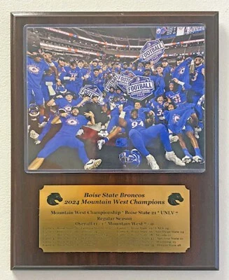 Boise State 2024 чемпионы конференции Mountain West 8x10 фото табличка с табличкой с именем - Изображение 1 из 4