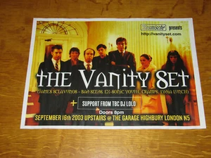 THE VANITY SET - LONDON GIG PROMO POSTER (JIM SCLAVUNOS CRAMPS NICK CAVE) - Bild 1 von 2