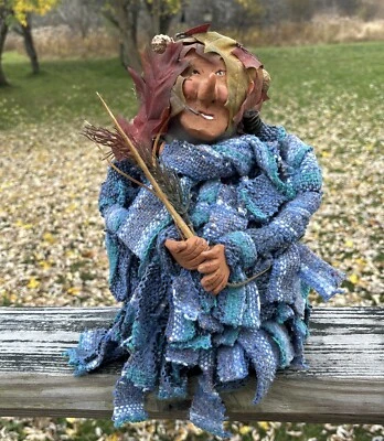 Vintage Handmade Woods Person Door Stop Shelf Sitter 10 Inch - Image 1 of 4