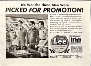 Lee Clothing Union Made for Men of Action Aviators Vintage Print Ad 1941 - Picture 1 of 6