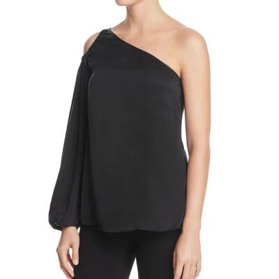 Blusa Camisa Top 8 TEDO ELIZABETH AND JAMES Denissa Un Hombro Satinado Para Mujer Foto 1 de 2