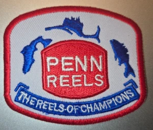 PENN FISHING REELS IRON ON PATCH 2.75" X 2.5" FAST FREE SHIPPING W/ TRACKING - Picture 1 of 1