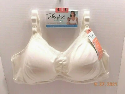 Playtex Nursing Bra Shaping Foam WireFree Flex Fit Sz 3XLarge Pearl US3002 NWT - Imagem 1 de 4