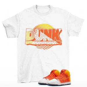Sunset Dunk Shirt White to Match SB Dunk High Sweet Tooth FN5107-700 - Picture 1 of 2