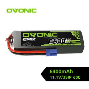 Ovonic 11.1V 60C 6400mAh 3S LiPo Battery for ARRMA TYPHON Kraton Monster Truck - Picture 1 of 8