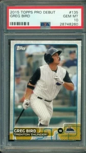 Greg Bird #135 2015 Topps Pro debut PSA 10 - Imagen 1 de 1
