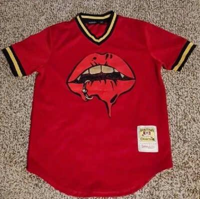 Camiseta Hudson Outerwear Boca Labios Gráfico Talla Grande Manga Corta  Foto 1 de 4