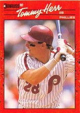 1990 Donruss #75 Tom Herr NM-MT Phillies