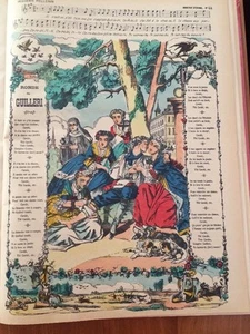 ENFANTINA. CHANSON.Image D'Épinal Fin XIXème. Ronde De Guilleri. - Picture 1 of 6