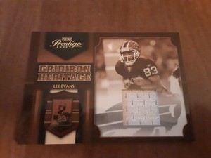 2007 Playoff Prestige Gridiron Heritage Materials Lee Evans #GH-36 Card