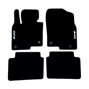 Tapetes de coche para terciopelo impermeables alfombras negras revestimientos automáticos para Mazda CX-5 - Imagen 1 de 11
