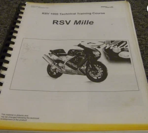 1999 Aprilia Rsv Mille 1000 Manuale Corso Di Formazione Moto Oem - Foto 1 di 3