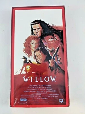 SEALED WILLOW VHS Val Kilmer/Warwick Davis-Ron Howard George Lucas-1988 Vintage - Image 1 of 4