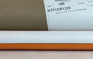 Orange -  - Stahls Heat Transfer Shiny Foil  - 12" x 25' long New - Picture 1 of 3