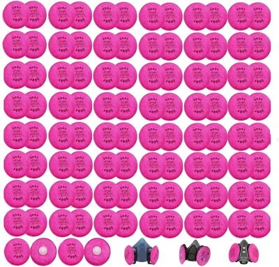 100 Piezas (50 Pares) 2091 Filtro Respirador Repuesto para 6000 6200 6800 FF-4 2091 Foto 1 de 4