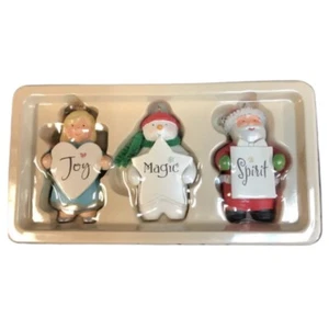 HALLMARK Christmas Santa Angel Ornament Set TRUE GIFTS OF 2007 JOY MAGIC SPIRT - Picture 1 of 8