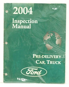 OEM 2004 Ford Car & Truck Pre-Delivery Instruction Manual P/N AD-56 - Imagen 1 de 2