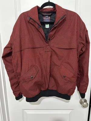 Sunderland Red and Black Houndstooth Jacket M Waterproof Scotland Weatherbeater - Image 1 of 4