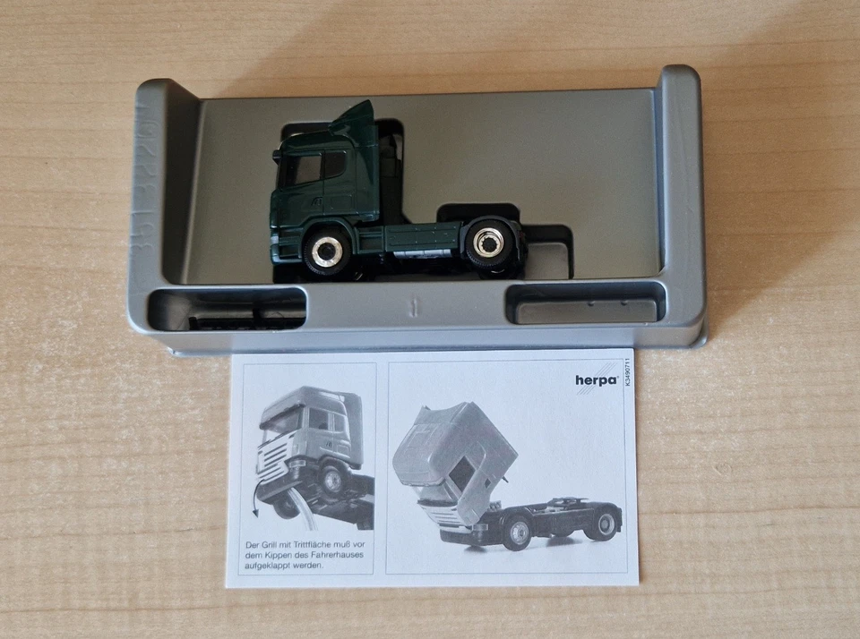 Herpa 150545 SCANIA R500 trattore stradale neutro verde 1:87 OVP - Immagine 1 di 4